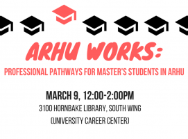ARHU Works: Professional Pathways for Master's Students in ARHU