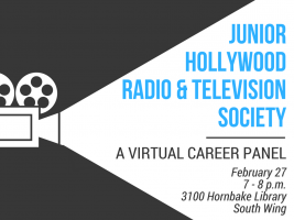 Virtual Career Panel: Junior Hollywood Radio & Television Society