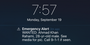 Cellphone Alerts Used In New York To Search For Bombing Suspect