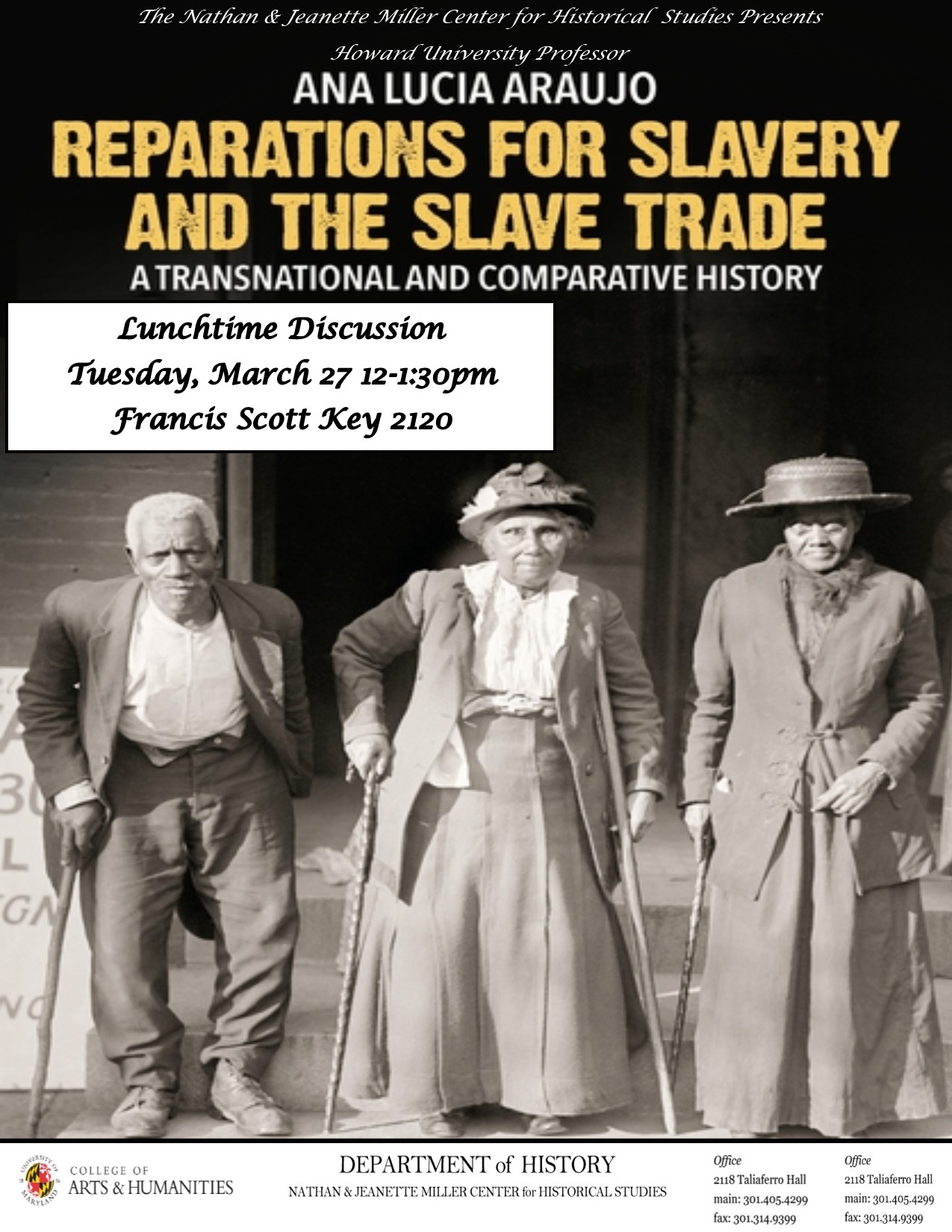 Poster for Reparations for Slavery and the Slave Trade