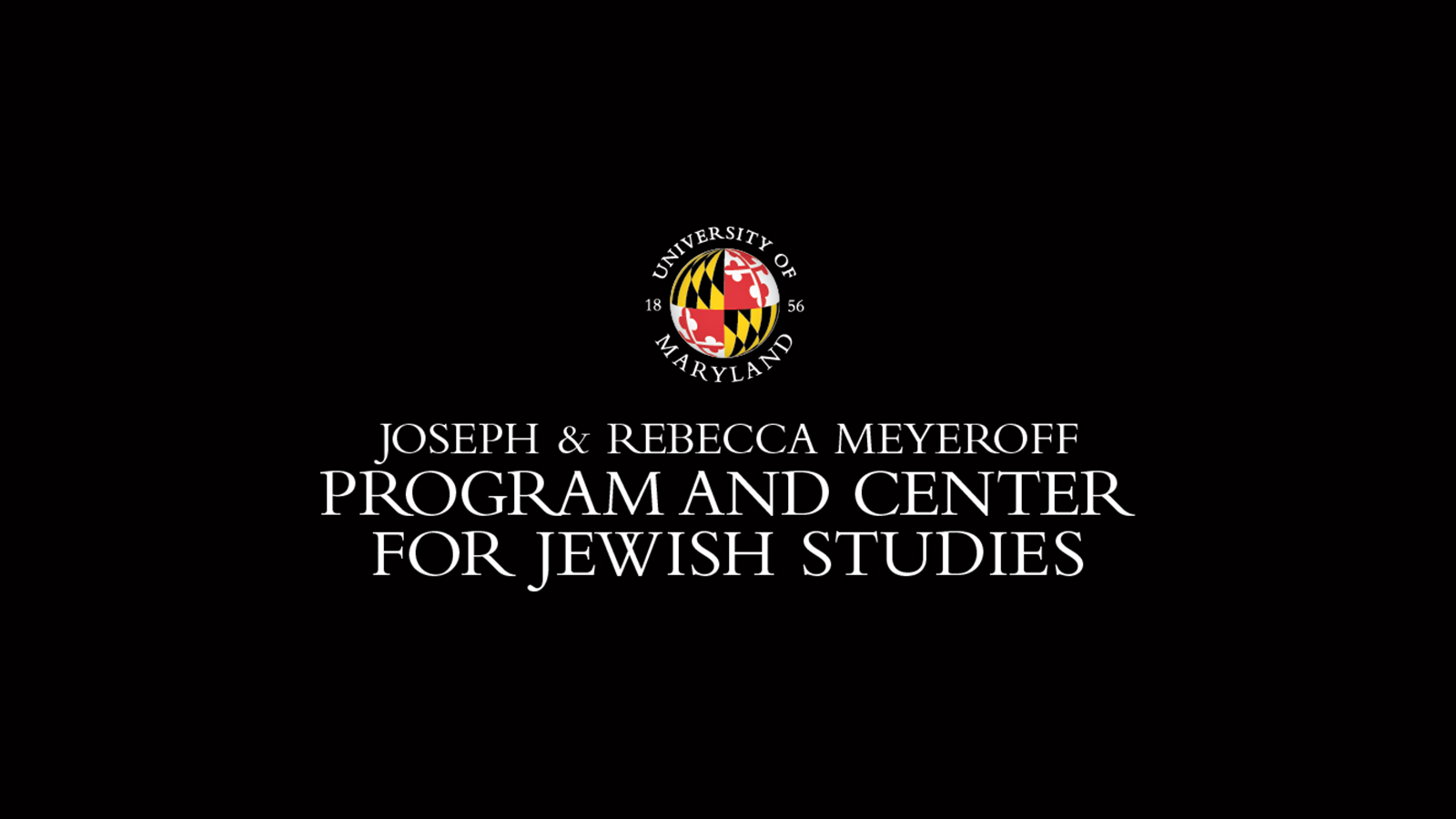 Jewish Studies logo on black background